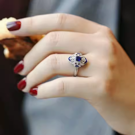 💍Magnetology Light  Blue Sapphire Ring💖LAST DAY SALE - 80% OFF