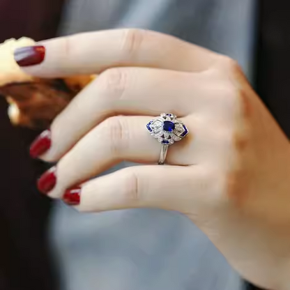 💍Magnetology Light  Blue Sapphire Ring💖LAST DAY SALE - 80% OFF