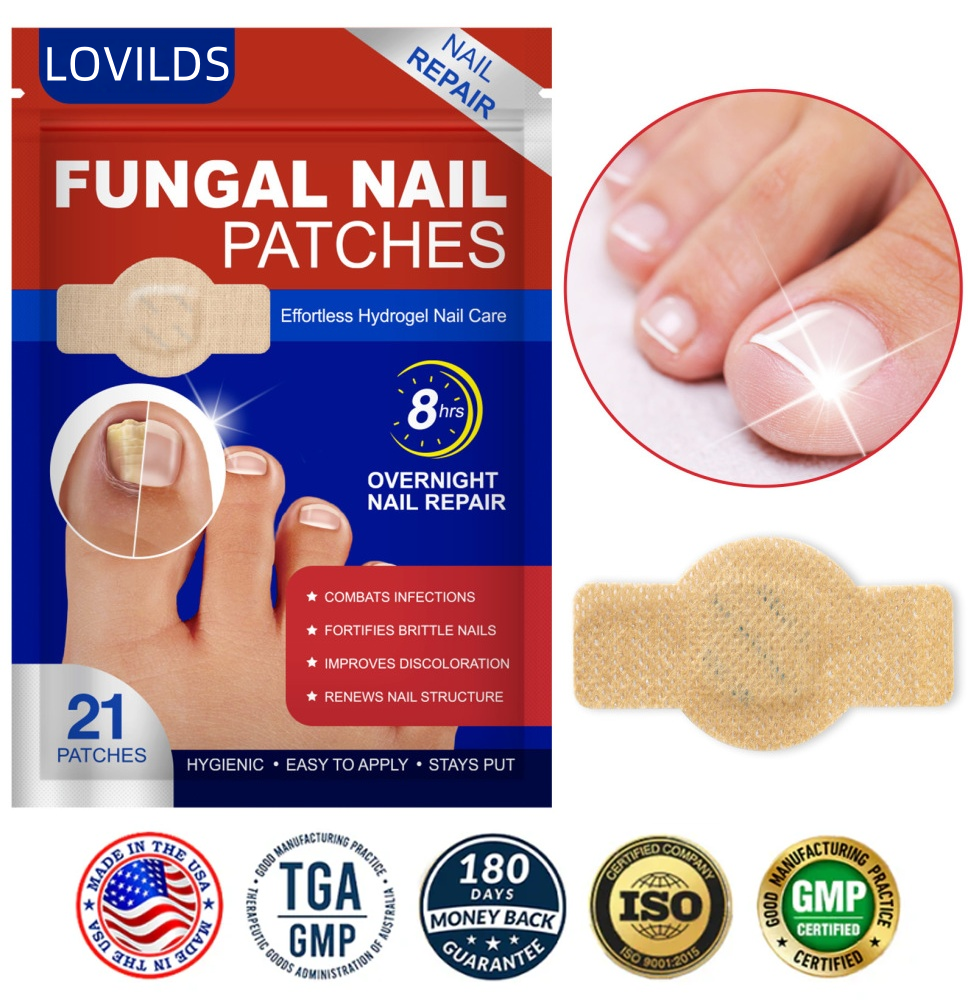 ✅Toenail Fungus Treatment Extra Strength - 21 Nighttime Hydrogel Patches for Overnight Toenail Repair🏥