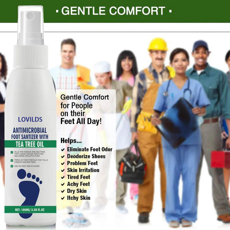 New User Offer🔥Tea Tree Oil Foot Care Spray – Premium Foot &amp; Nail Moisturizer, Odor Eliminator, and Crack Relief Solution