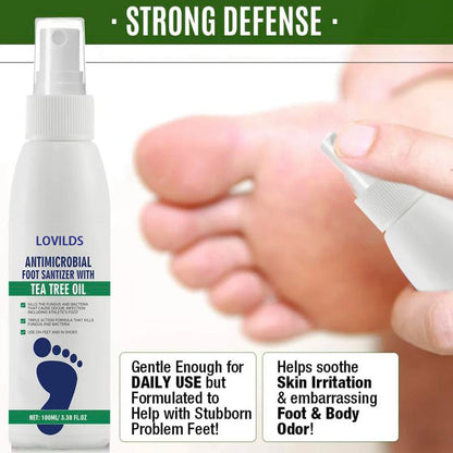 New User Offer🔥Tea Tree Oil Foot Care Spray – Premium Foot &amp; Nail Moisturizer, Odor Eliminator, and Crack Relief Solution