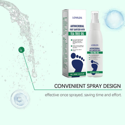 New User Offer🔥Tea Tree Oil Foot Care Spray – Premium Foot &amp; Nail Moisturizer, Odor Eliminator, and Crack Relief Solution