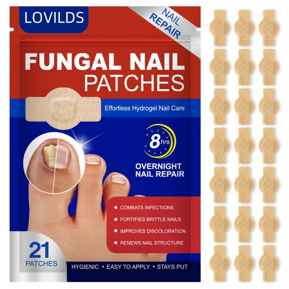 ✅Toenail Fungus Treatment Extra Strength - 21 Nighttime Hydrogel Patches for Overnight Toenail Repair🏥