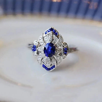 💍Magnetology Light  Blue Sapphire Ring💖LAST DAY SALE - 80% OFF