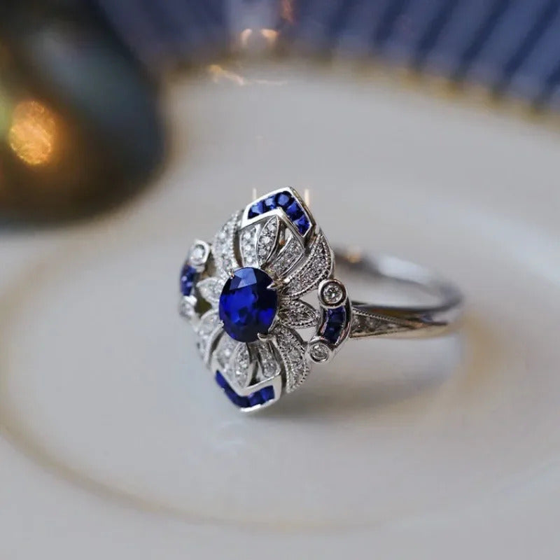 💍Magnetology Light  Blue Sapphire Ring💖LAST DAY SALE - 80% OFF