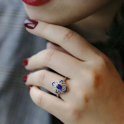 💍Magnetology Light  Blue Sapphire Ring💖LAST DAY SALE - 80% OFF
